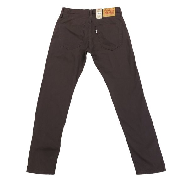 Levi's Other - NWT Levis 512 Slim TaperKhaki Pants Mens Size 32x32 Purple Eggplant